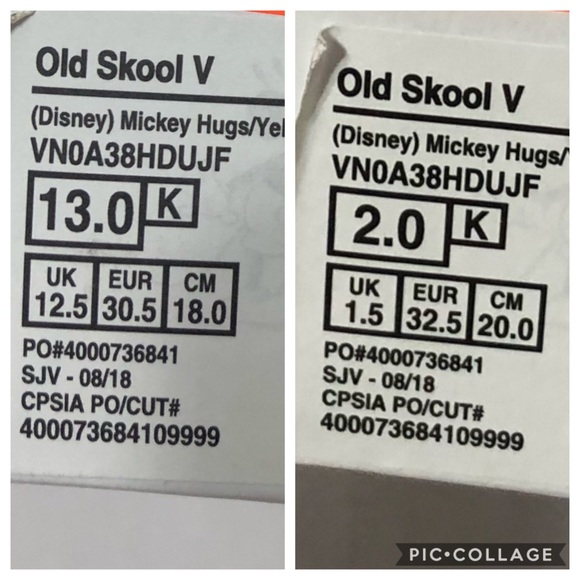 Mickey Mouse Moving Hands Vans NWT - Picture 6 of 6